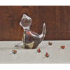 Kot wielobarwny - szklana figurka