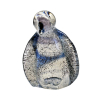 Pingwin fioletowy - figurka szklana
