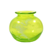 Szklany biało-zielony wazon