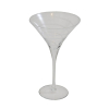 Kieliszek do Martini z dekoracyjną białą wstęgą