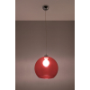 Elegancka lampa wisząca Kula 30 cm - czerwona Ball