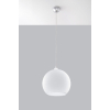 Elegancka lampa wisząca Kula 30 cm - biała Ball