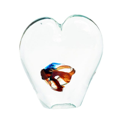 Szklane serce - figurka dekoracyjna