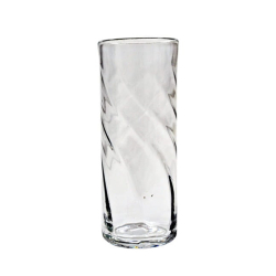 Szklany prosty wazon Optyk