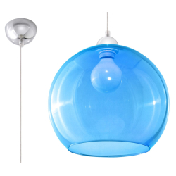 Elegancka lampa wisząca Kula 30 cm - niebieska Ball