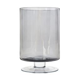 Szklany lampion na nóżce - nowoczesne szkło 30cm