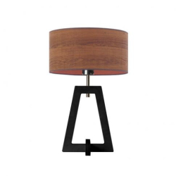 Geometryczna lampka w stylu eko - boho drewniana