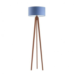 Drewniana lampa stojąca do salonu i sypialni na trójnogu - 18 kolorów