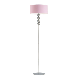 Lampa podłogowa Glamour do salonu sypialni - dla dziewczynki różowa