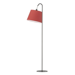 Elegancka lampa podłogowa do salonu sypialni czerwona
