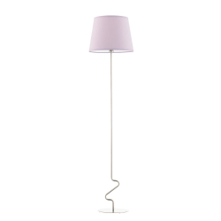 Ozdobna lampa podłogowa do pokoju dziecka fioletowa