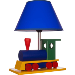 Lampa do pokoju dziecięcego w kształcie kolorowej ciuchci