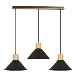 Dizajnerskie lampy wiszące czarne do kuchni salonu jadalni