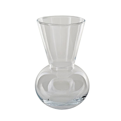 Przejrzysty szklany wazon na bukiet