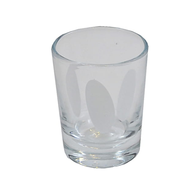 Szklanka do zimnych napojów z białą plamką