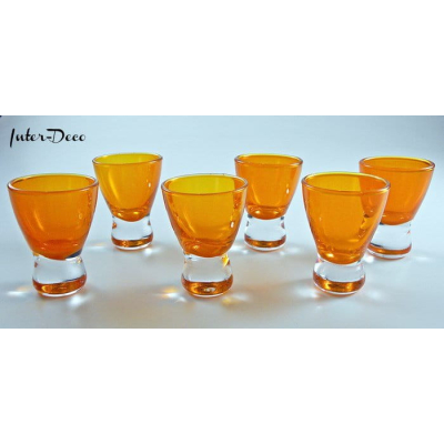 Kieliszek do wódki , likieru i nalewek - Pomarańczowy