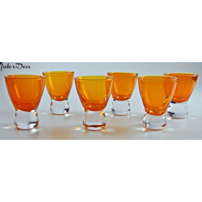 Kieliszek do wódki , likieru i nalewek - Pomarańczowy