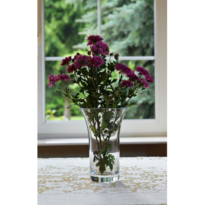 Szklany wazon na bukiet i świecznik 2w1
