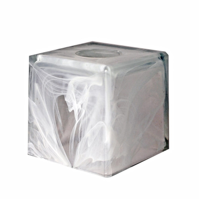 Szklany kwadratowy klosz 10x10x10 połysk