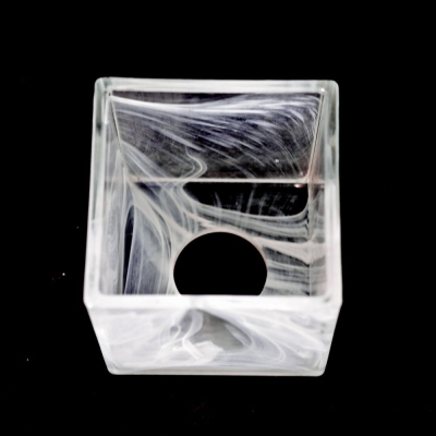 Szklany kwadratowy klosz 10x10x10 połysk