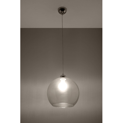 Elegancka lampa wisząca Kula 30 cm - bezbarwna  Ball