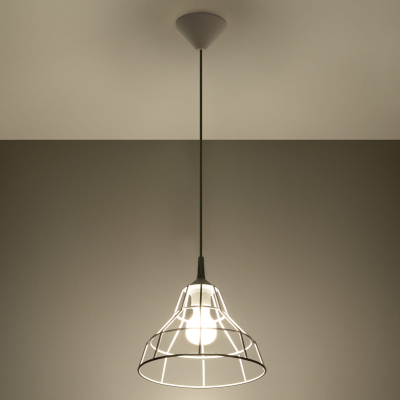 Lampa wisząca loftowa LED Anata biała