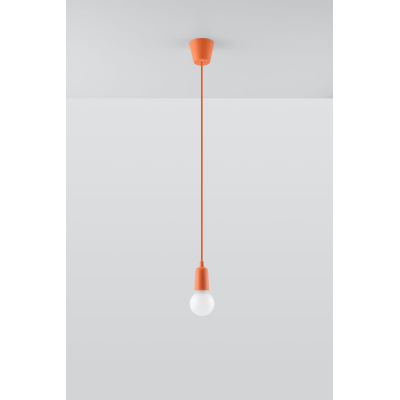 Lampa wisząca z regulowanym przewodem Diego pomarańczowa