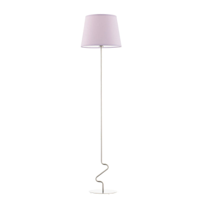 Ozdobna lampa podłogowa do pokoju dziecka fioletowa