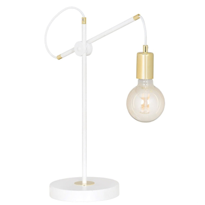 Biała nowoczesna lampka w stylu skandynawskim
