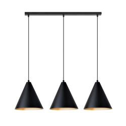 czarna lampa wisząca - lampy do kuchni nowoczesne